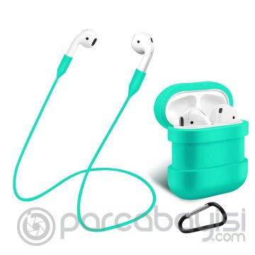 Airpods İçin Renkli Strap Kulaklık Askısı Darbe Emici Silikon Kılıf