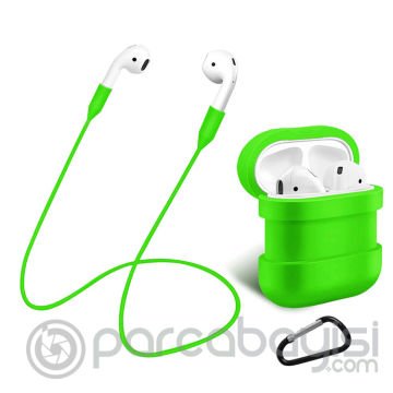 Airpods İçin Renkli Strap Kulaklık Askısı Darbe Emici Silikon Kılıf