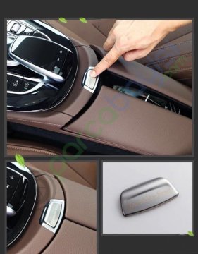 Mercedes Benz Kolçak Kapak Logosu 3D Amblem Logo Sticker Siyah