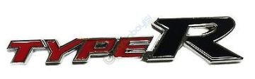 Type R Metal 3D Logo Amblem Sticker Kırmızı Siyah