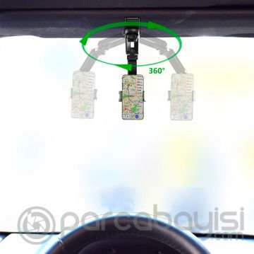 Ally 360 Dönebilen Multifonksiyonel Güneşlik Araç Telefon Tutucu