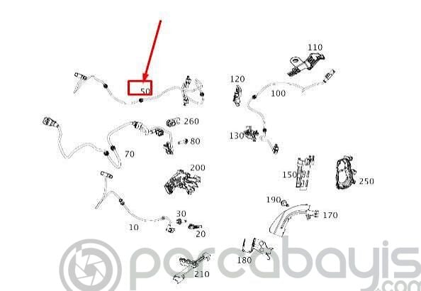 AMORTISOR SERTLIK AYARI VE ABS SENSORU X290 AMG GT (E SERI) A2905401606