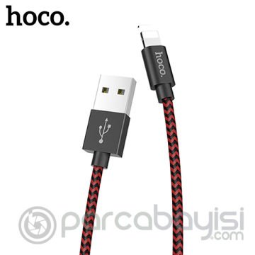 Hoco İPhone 12,11,XR,8-7  Kopmaz Halat Usb Şarj Kablosu