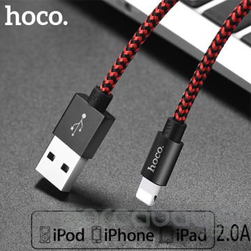 Hoco İPhone 12,11,XR,8-7  Kopmaz Halat Usb Şarj Kablosu