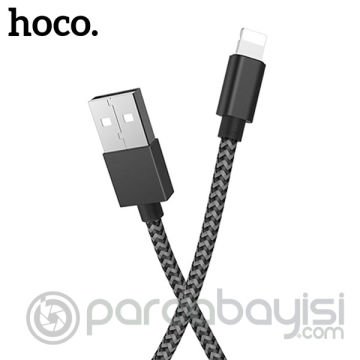 Hoco İPhone 12,11,XR,8-7  Kopmaz Halat Usb Şarj Kablosu