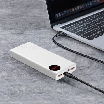 Baseus Mulight Power bank 45W Hızlı Şarj (PD3.0+QC3.0) 20000mAh dijital Göstergeli