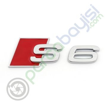 S6 Metal 3D Logo Amblem Sticker
