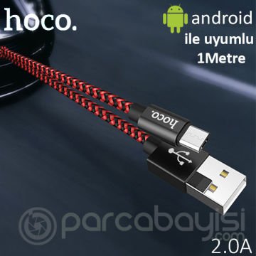 Hoco X14 Max Android Micro Usb Kopmaz Halat Usb Şarj Kablosu