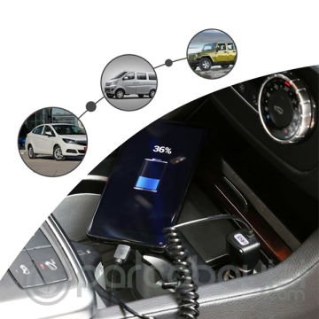 Haweel 5v 3.1a Hızlı Araç Şarj+ Spiral Usb Type C Kablolu
