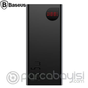 Baseus Adaman 22.5W Hızlı Şarj 10000mAh Power Bank Metal Kasa Digital dijital gösterge
