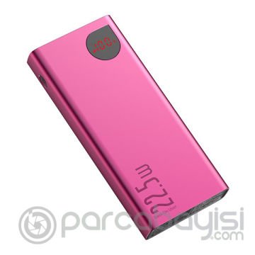 Baseus Adaman 22.5W Hızlı Şarj 10000mAh Power Bank Metal Kasa Digital dijital gösterge
