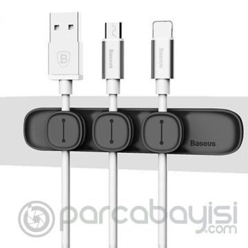 Baseus Acwdj Peas Usb Kablo Clip Masa Üstü Organizatörü