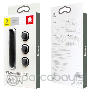 Baseus Acwdj Peas Usb Kablo Clip Masa Üstü Organizatörü