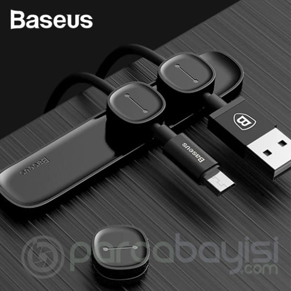 Baseus Acwdj Peas Usb Kablo Clip Masa Üstü Organizatörü