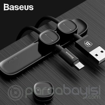 Baseus Acwdj Peas Usb Kablo Clip Masa Üstü Organizatörü