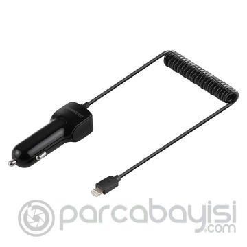 Haweel 5v 3.1a Hızlı Araç Şarj+ Spiral İphone Usb Kablolu