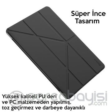 Baseus Y-Type Akıllı Deri Kılıf  İPad 7 nesil 10.2inch Tablet Kılıf