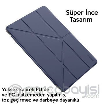 Baseus Y-Type Akıllı Deri Kılıf  İPad 7 nesil 10.2inch Tablet Kılıf