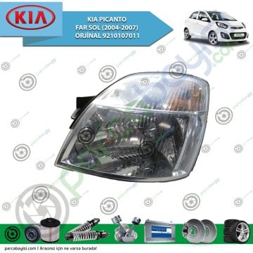 Kia Pıcanto Far Sol (2004-2007) Orjinal | 9210107011