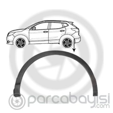 NISSAN  QASHQAI DODİK,ÇAMURLUK ARKA SOL  | 938294EA0A | 938294EA0A