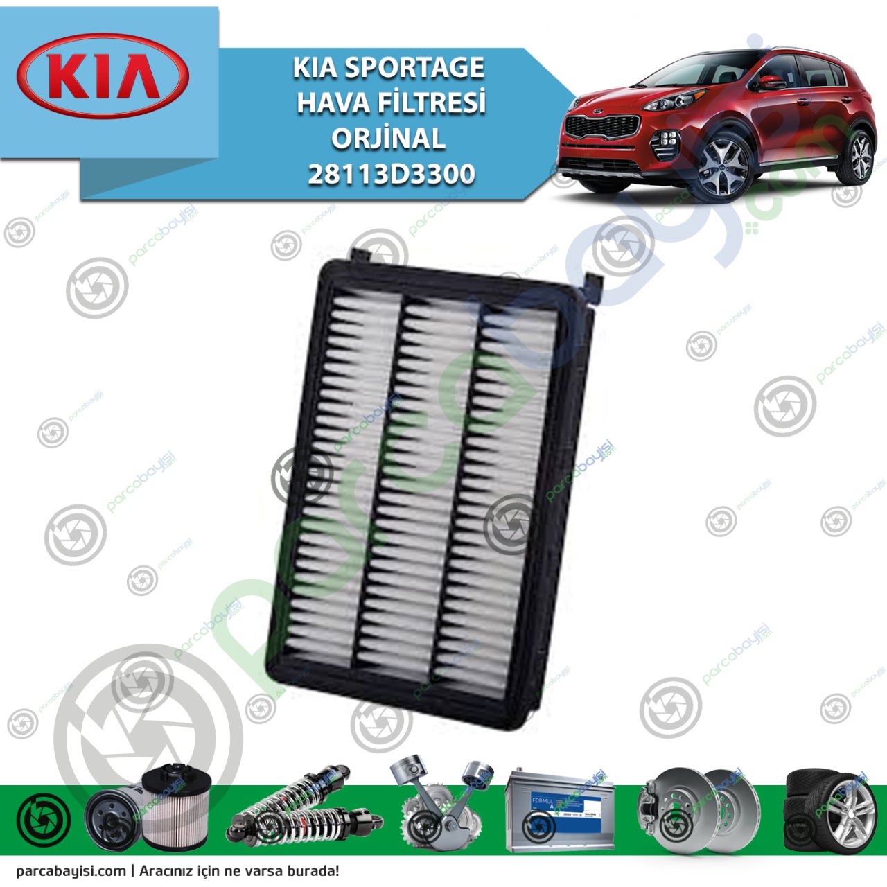 Kia Sportage - Hyundai Tucson Hava Filtresi Orijinal |  28113D3300