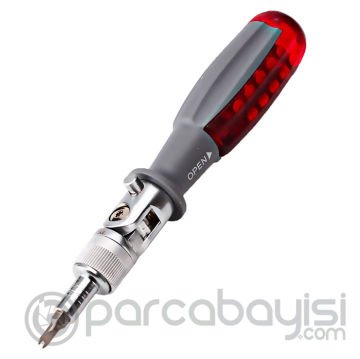 Ally FO-9005X 11 Parça Profesyonel Oynar Esnek Başlıklı Cırcır Lokma Tornavida Tamir Set