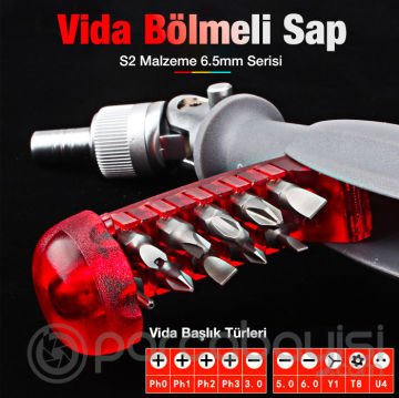 Ally FO-9005X 11 Parça Profesyonel Oynar Esnek Başlıklı Cırcır Lokma Tornavida Tamir Set