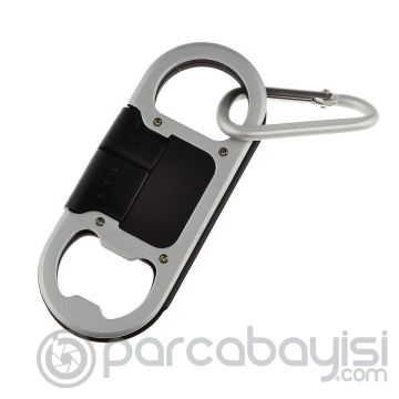 Metal Anahtarlık Ve Açacak Micro Usb Kablo
