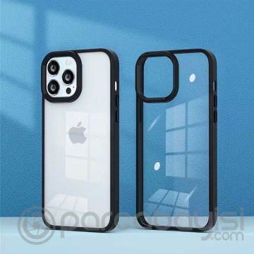 Ally iPhone 13 Pro Max 6.7inç Kılıf Parlak Renkli Çerçeveli Ultra Lüx TPU Silikon Kılıf