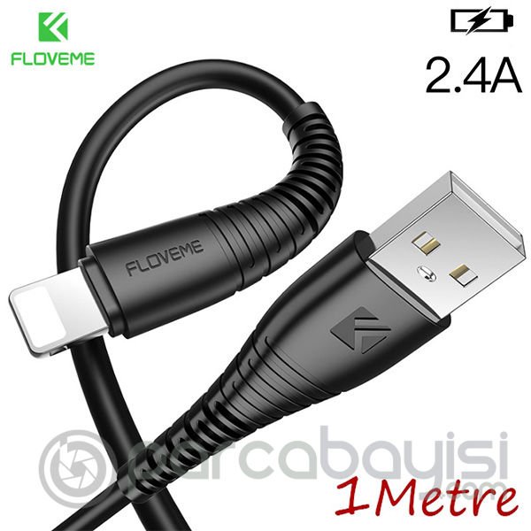 Floveme İPhone 11-11Pro Xs,Xs Max.XR-7-8  Şarj Usb Kablo 1 metre