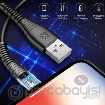 Floveme İPhone 11-11Pro Xs,Xs Max.XR-7-8  Şarj Usb Kablo 1 metre