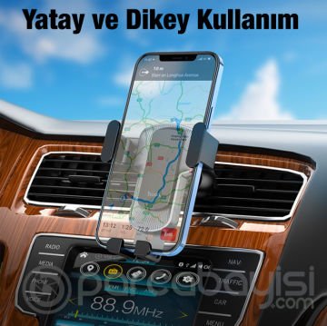 HOCO CA103 Gravity Araç Havalandırma Bölmesi Yerçekimi Araba Telefon Tutucu