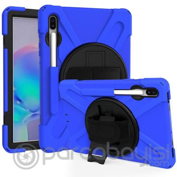 Ally Sm Galaxy Tab S6 10.5 T860 Shockproof 3 Katmanlı Standlı Zırh Kılıf Kalem Yerli