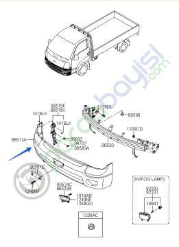 Kia Bongo Ön Tampon Orjinal | 865114E581