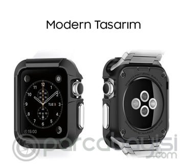 Ally Apple Watch İçin 42MM 1-2-3 Şok Darbe Onleyici Silikon Kılıf