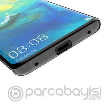 Gor Huawei Mate 20 Pro Kamera Korumalı Ultra Slim Soft Silikon Kılıf