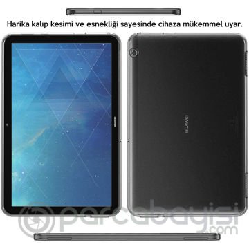 Huawei Mediapad T5,10.1 Şeffaf Tpu Soft Silikon Kılıf