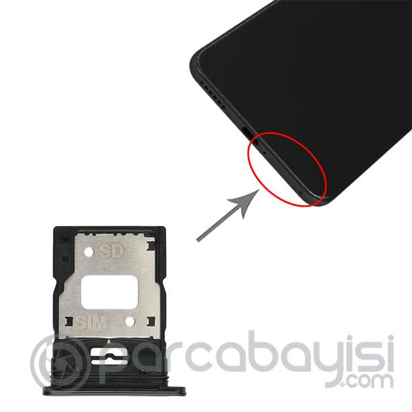Xiaomi Mi 11 Lite Sim Hafıza Kart Kapağı Tutucu