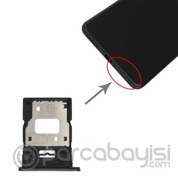 Xiaomi Mi 11 Lite Sim Hafıza Kart Kapağı Tutucu