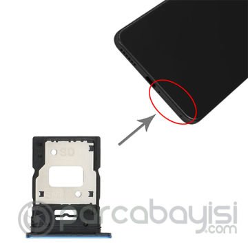 Xiaomi Mi 11 Lite Sim Hafıza Kart Kapağı Tutucu
