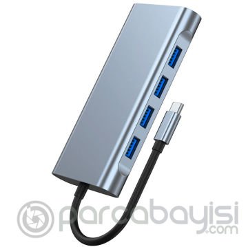 ALLY BYL-2110 11in1 Multifonksiyonlu Type-C Hub Adaptör Dönüştürücü