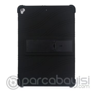 İPad 7 10.2 inch- İPad Air 3 10.5 inch Kılıf Standlı Darbe Emici Silikon Kılıf