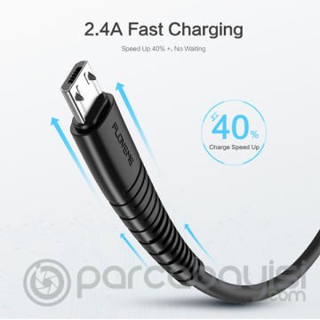 Floveme Micro Usb Android 2.4a Hızlı Şarj 1 Metre Şarj Usb Kablo