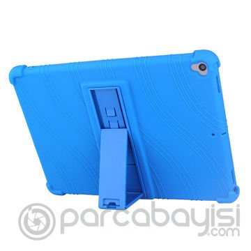 İPad 7 10.2 inch- İPad Air 3 10.5 inch Kılıf Standlı Darbe Emici Silikon Kılıf