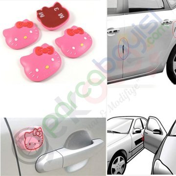 Kapı Koruma Bademi Silikon Hello Kitty Model 4 Adet