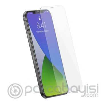 BASEUS iPhone 12- 12 Pro 6.1  0.15mm Full Tempered Cam Ekran Koruyucu 2Set