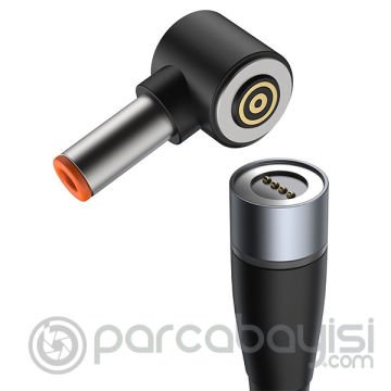 Baseus Zinc Manyetik Type-C to DC Round (5,5x2,5mm) Lenovo Laptop Şarj Kablosu 100W 2m