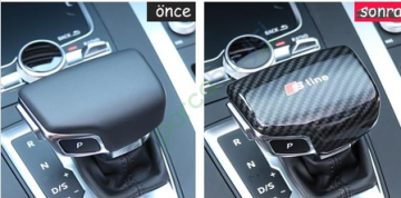 Audi Q5 2018-19 Arası Uyumlu Vites Topuzu Karbon Kapak
