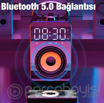 ALLY MC H3 Pro Dijital Saatli Super Bass Bluetooth Hoparlör Subwoofer
