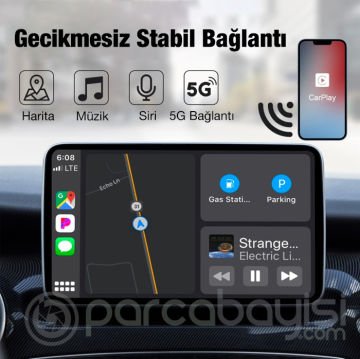 Ally USB+ Type-C iPhone Kablosuz Wireless Carplay Adaptör Çevirici